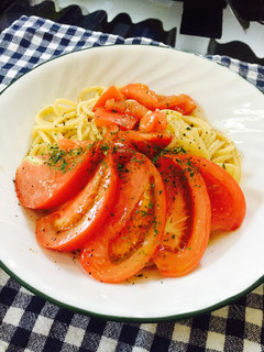 簡単! 塩トマトの冷静パスタ-レシピのメイン写真