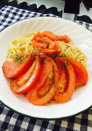 簡単! 塩トマトの冷静パスタ-レシピのメイン写真