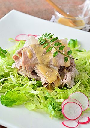 香る味噌だれで減塩☆冷やし豚しゃぶ♪-レシピのメイン写真