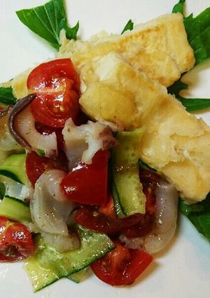 ☆真タコとトマトの豆腐ステーキ-レシピのメイン写真