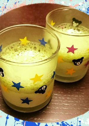 材料3つ抹茶プリン-レシピのメイン写真