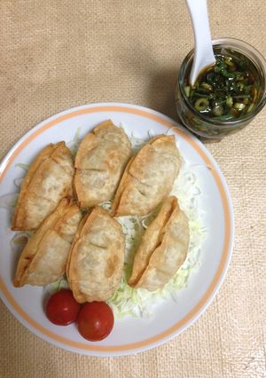揚げ餃子をねぎポン酢で-レシピのメイン写真