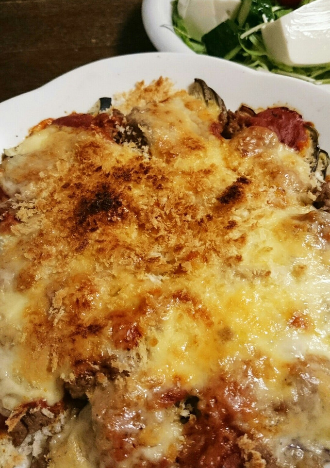 子供も食べる！なすとひき肉簡単ピザ風-レシピのメイン写真