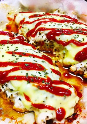 超簡単♪鶏むね肉のチーケチャバジル-レシピのメイン写真