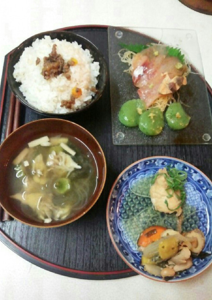 刺身煮物定食（血管ダイエット食821）-レシピのメイン写真
