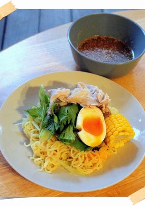夏にぴったり☆セロリの冷やしつけ麺-レシピのメイン写真