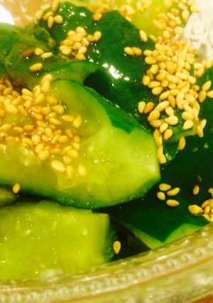 簡単1分♬夏バテ知らず★胡瓜の即席お惣菜-レシピのメイン写真
