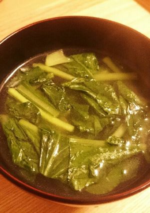 小松菜の鶏ガラスープ-レシピのメイン写真