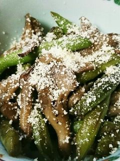 いんげんと舞茸のバター炒め☆-レシピのメイン写真