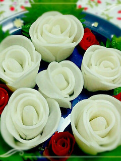 酢漬け大根の薔薇♪-レシピのメイン写真