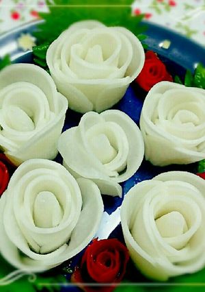 酢漬け大根の薔薇♪-レシピのメイン写真