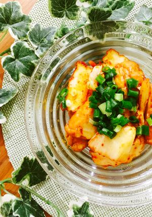 簡単低糖質！魚河岸揚げとキムチ和え-レシピのメイン写真