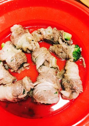 スーチーマーで簡単肉巻き野菜-レシピのメイン写真