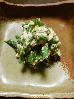 三度豆の酒粕白和え-レシピのメイン写真