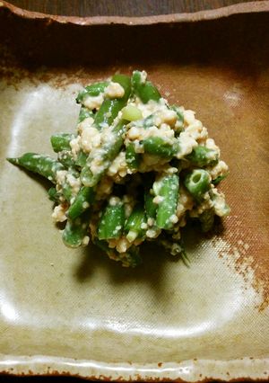 三度豆の酒粕白和え-レシピのメイン写真