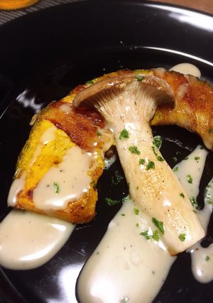 簡単！カボチャの豚肉巻を市販のソースで♡-レシピのメイン写真