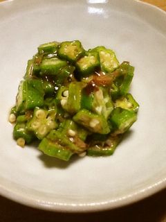 オクラとおかかの和え物-レシピのメイン写真