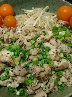 鶏肉のにんにくバジルオイル炒め-レシピのメイン写真