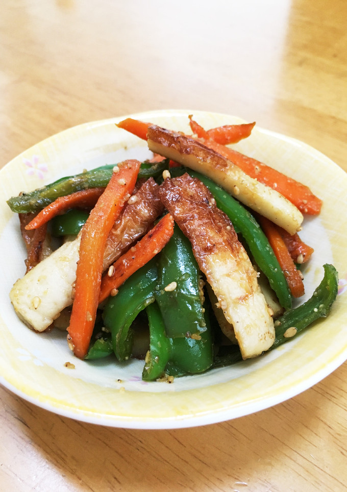 ちくわと野菜のキンピラ♡-レシピのメイン写真