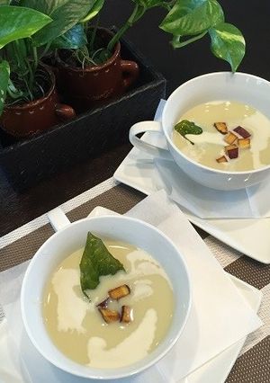 さつま芋と豆乳で簡単冷製スープ-レシピのメイン写真