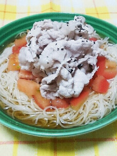 豚しゃぶそうめん-レシピのメイン写真
