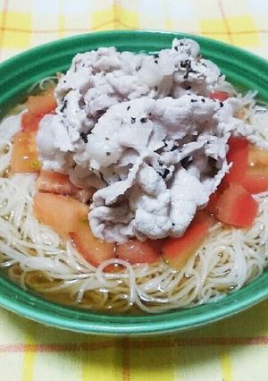豚しゃぶそうめん-レシピのメイン写真