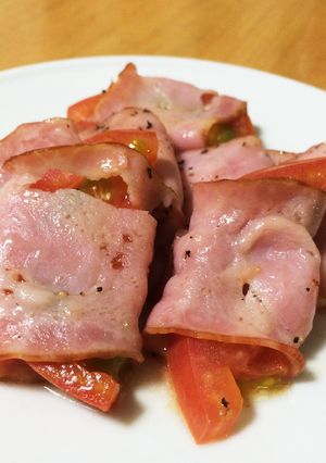 簡単！トマトのベーコン巻き！とろとろ！-レシピのメイン写真