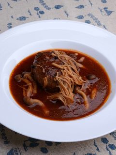きのこの煮込みハンバーグ-レシピのメイン写真
