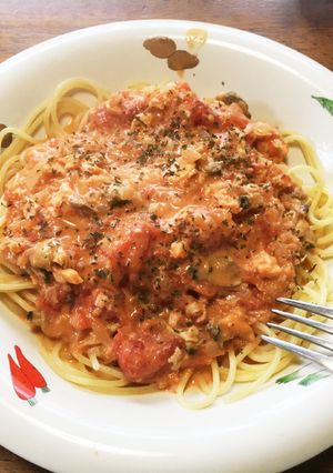 カニクリームパスタ-レシピのメイン写真
