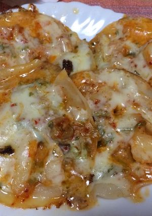 余った餃子の皮でキムチチーズピザ風-レシピのメイン写真
