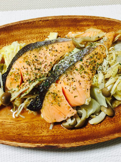 レンジで簡単★鮭とキャベツのマガポン♪-レシピのメイン写真