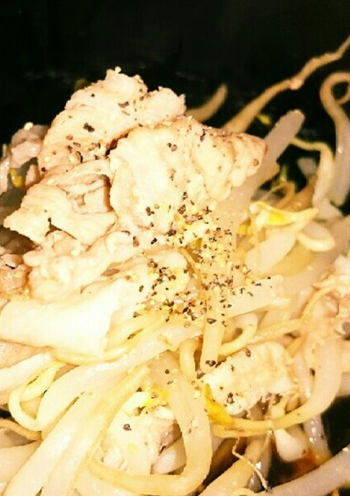 もやしと豚肉のおつまみ♪-レシピのメイン写真