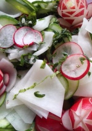 簡単♡大根と胡瓜の甘酢漬け♬薔薇の飾り♬-レシピのメイン写真