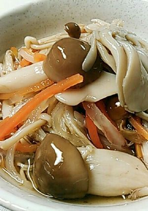 キノコのお浸し　~調味料は塩だけ~-レシピのメイン写真