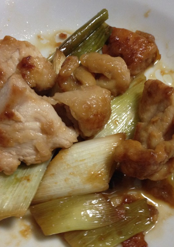 鶏肉と長ネギの甘辛お酢炒め-レシピのメイン写真