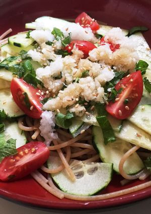 ヘルシーな和風冷製パスタ！-レシピのメイン写真