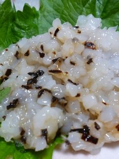 おつまみに~いかのたたき塩こんぶあえ-レシピのメイン写真
