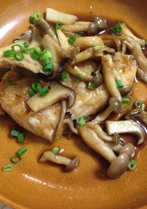 キノコたっぷりメカジキの照り焼き-レシピのメイン写真