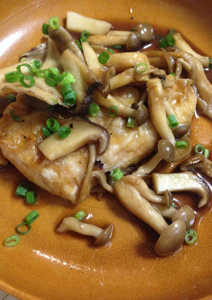 キノコたっぷりメカジキの照り焼き-レシピのメイン写真