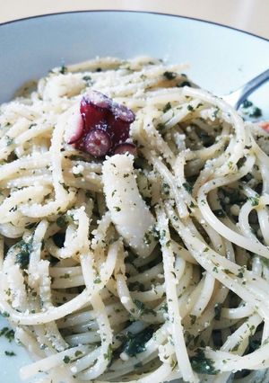 大葉で！ジェノベーゼ風パスタ-レシピのメイン写真