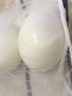 水切りネットで楽々!ゆで卵のみじん切り-レシピのメイン写真