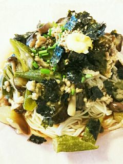 茄子とオクラのアレンジ素麺♥-レシピのメイン写真