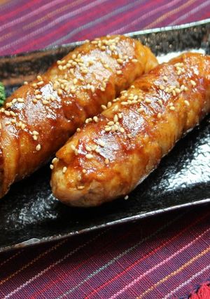 肉巻きスティックおむすび~BBQ味~-レシピのメイン写真
