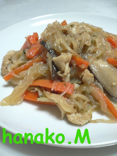 はるさめと豚肉の甘辛炒め-レシピのメイン写真