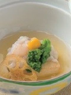 揚げ里芋の蓮蒸し ぎんあんかけ-レシピのメイン写真