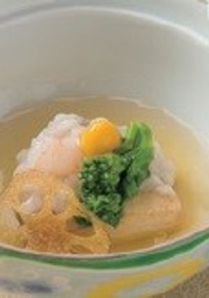 揚げ里芋の蓮蒸し　ぎんあんかけ-レシピのメイン写真