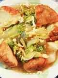 だしの素で簡単！白菜とさつま揚げの卵煮