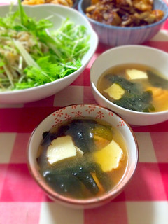魚河岸揚げとわかめの味噌汁-レシピのメイン写真