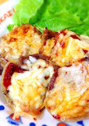 お弁当に。生姜焼き用のお肉でポークピザ-レシピのメイン写真