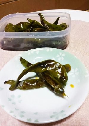唐辛子の醤油漬け-レシピのメイン写真